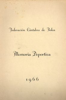 Memoria de Actividades 1966