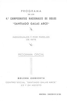 Concurso Nacional Santiago Galas Ind. y Par. Bolo Palma 1975