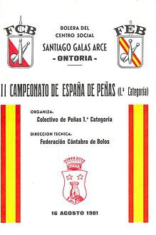 Cpto. de España 1ª Par. – Bolo Palma 1981