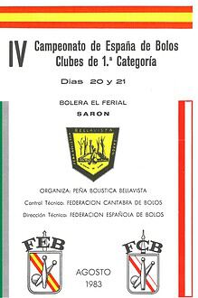 Cpto. de España 1ª Par. – Bolo Palma 1983