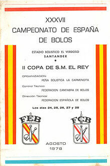 Cpto. de España 1ª Ind. Bolo Palma 1978