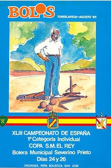 Cpto. de España 1ª Ind. Bolo Palma 1984