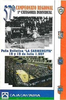 Cpto. Regional 1ª Bolo Palma 1997