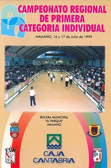 Cpto. Regional 1ª Ind. Bolo Palma 1999
