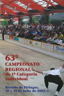 Cpto. Regional 1ª Ind. Bolo Palma 2003
