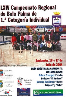Cpto. Regional 1ª Ind. Bolo Palma 2004