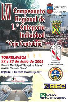 Cpto. Regional 1ª Ind. – Bolo Palma 2005