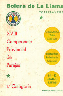 Cpto. Regional 1ª Par. – Bolo Palma 1979