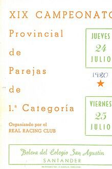 Cpto. Regional 1ª Par. – Bolo Palma 1980