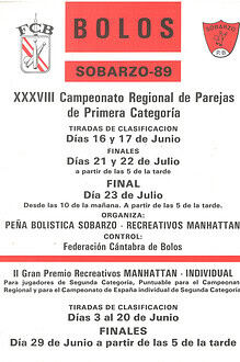 Cpto. Regional 1ª Par Bolo Palma 1989