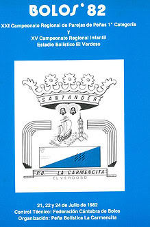 Cpto. Regional 1ª Par. y Cpto. Regional Infantil Bolo Palma 1982