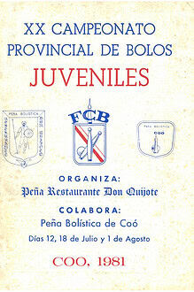 Cpto. Regional Juvenil Bolo Palma 1981