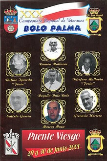 Cpto. Regional Veteranos Bolo Palma 2001