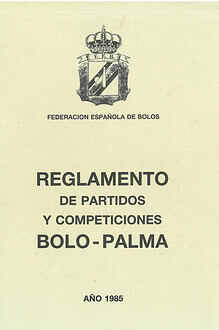 Reglamento de partidos y competiciones FEB Bolo Palma 1985