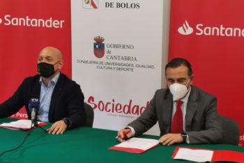 Banco Santander y Federación Cántabra de Bolos